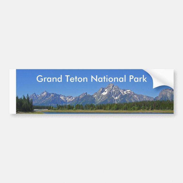 Großartige Teton Nationalpark-Reihe 9 Autoaufkleber (Vorne)