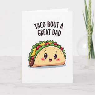 Großartige Väter Taco Kunst Karte