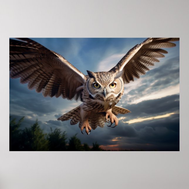 Großartige Wildnis bei Vögeln Poster (Vorne)
