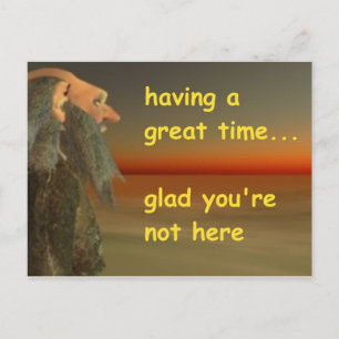 großartige Zeit Postkarte