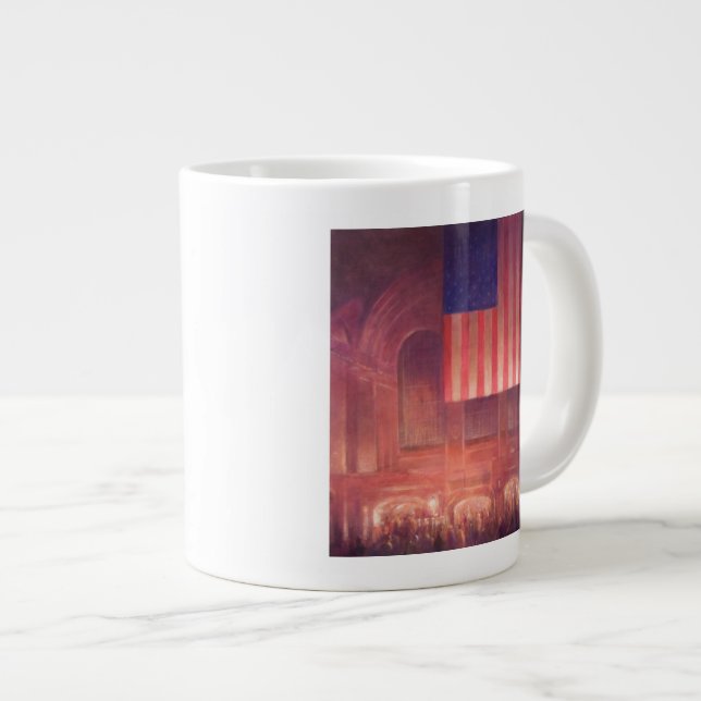 Großartige zentrale Station Jumbo-Tasse (Vorderseite Rechts)