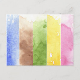 großartiger Aquarellhintergrund - Aquarellbilder Postkarte