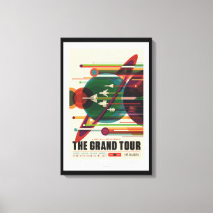 Großartiger Ausflug Retro die NASA-Reise-Plakat Leinwanddruck