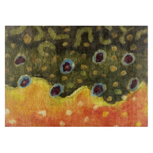 Großartiger Bachforellenfischer Schneidebrett (Vorderseite)