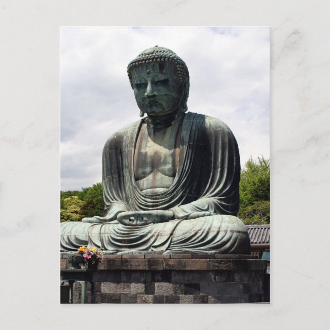 großartiger Buddha Kotokuin Postkarte (Vorderseite)