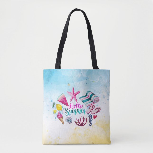 Großartiger Cooler Hallo Sommer Tasche (Vorderseite)
