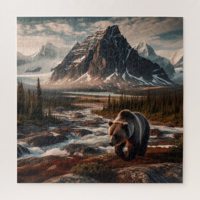 Großartiger Grizzle im wilden Puzzle (Vertikal)