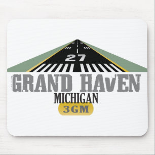 Großartiger Hafen MI - Flughafen-Rollbahn Mousepad