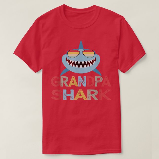 Großartiger Hai-Geschenk für Großvater aus Gran T-Shirt (Design vorne)