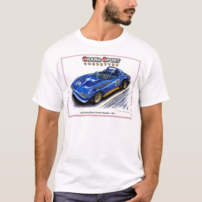 Großartiger Korvette Penske des Sport-1963 T-Shirt (Vorderseite)