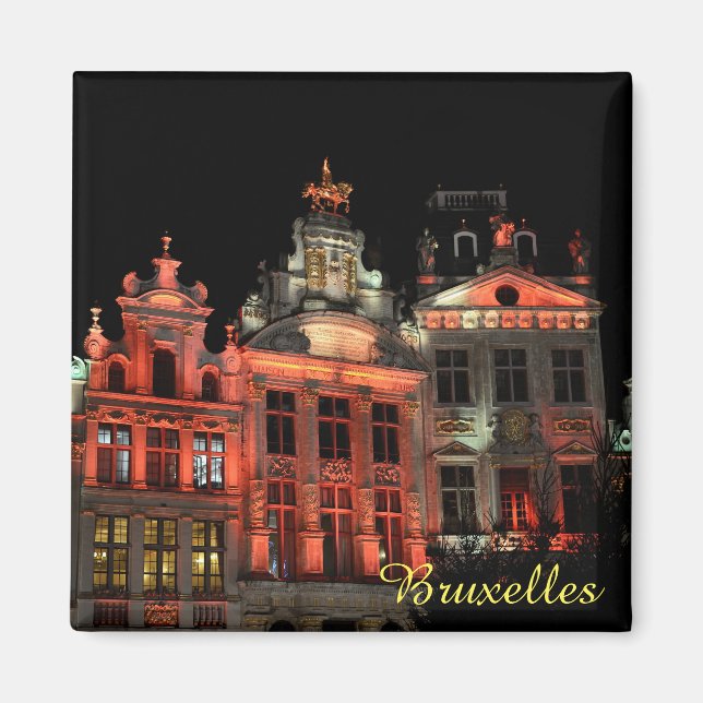 Großartiger Platz in Brüssel, Belgien Magnet (Vorne)