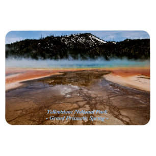 GROSSARTIGER PRISMATISCHER FRÜHLING IN YELLOWSTONE MAGNET