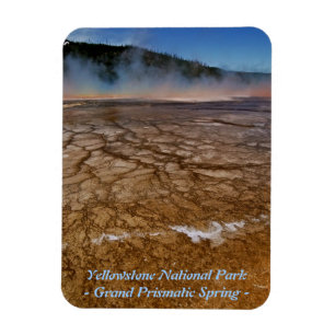 GROSSARTIGER PRISMATISCHER FRÜHLING IN YELLOWSTONE MAGNET