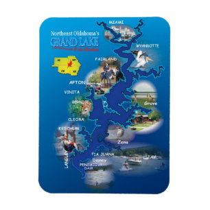 Großartiger See-Oklahoma-Magnet Magnet