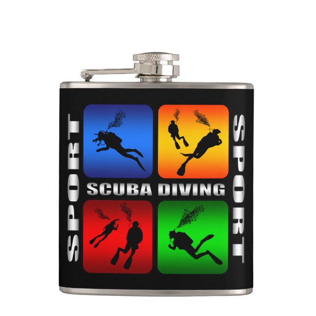 Großartiger Sporttauchen-Sport-angesagte Flasche Flachmann (Vorderseite)
