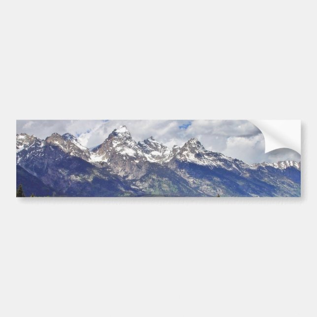 Großartiger Teton Nationalpark Autoaufkleber (Vorne)