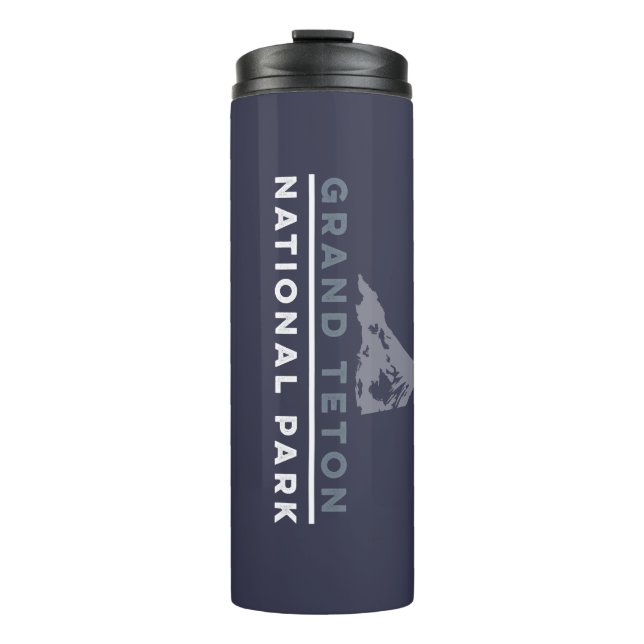 Großartiger Teton Nationalpark Thermosbecher (Vorderseite)