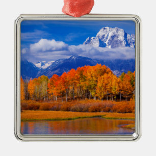 Großartiger Teton Nationalpark Wyoming Ornament Aus Metall