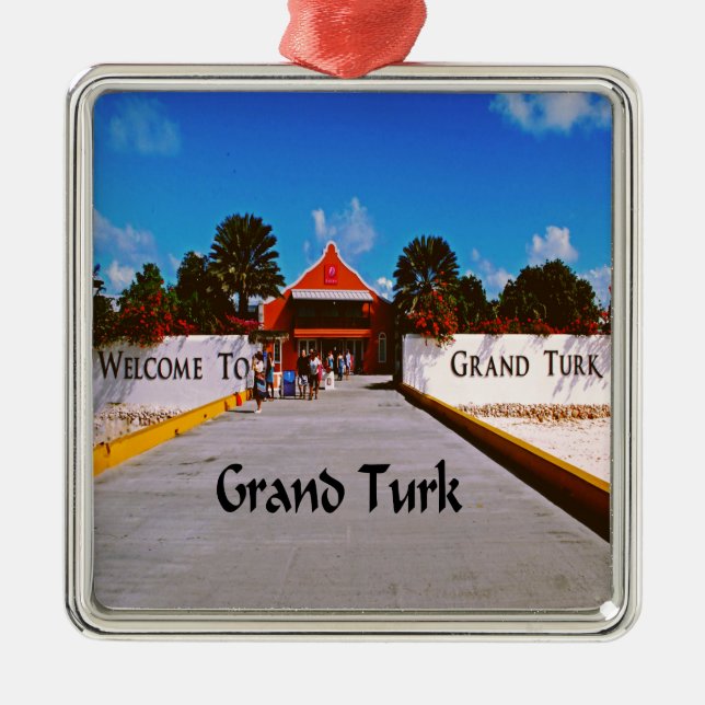 Großartiger Türke Silbernes Ornament (Vorne)