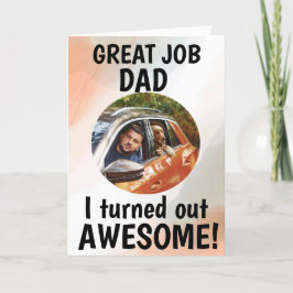 Großartiger Vater... Vatertag Benutzerdefiniertes  Dankeskarte