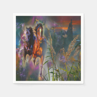 Großartiger Western Horse Napkins Serviette