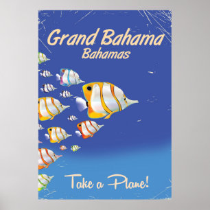 Großartiges Bahama Vintages tropisches Poster