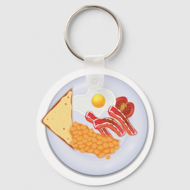 Großartiges britisches Frühstück Schlüsselanhänger (Vorderseite)