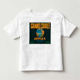 Großartiges Coulee Apple beschriften - Coulee, WA Kleinkind T-shirt