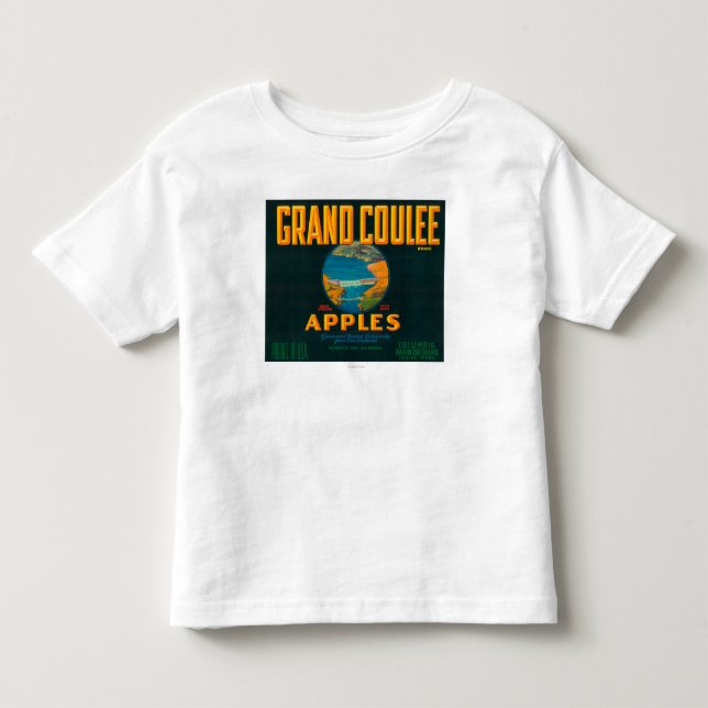 Großartiges Coulee Apple beschriften - Coulee, WA Kleinkind T-shirt (Vorderseite)