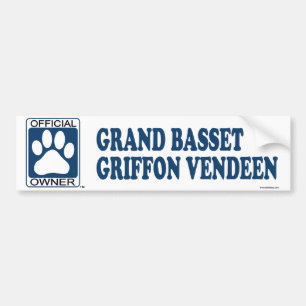 Großartiges Dachshund Griffon Vendeen Blau Autoaufkleber
