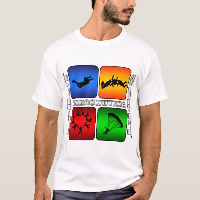 Großartiges Fallschirmspringen T-Shirt (Vorderseite)