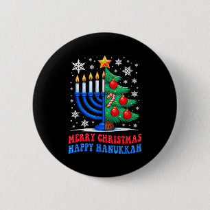Großartiges frohes Chrismukkah Fröhliche Weihnacht Button