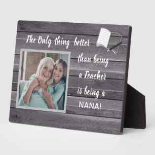 Großartiges Geschenk! Teacher-Nana Foto Plaque Fotoplatte