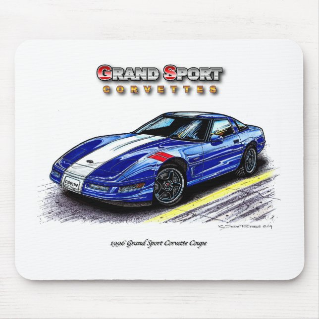 Großartiges Korvette-Coupé des Sport-1996 Mousepad (Vorne)