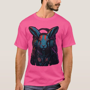 Großartiges lustiges Kaninchen-Rapper-Design in le T-Shirt