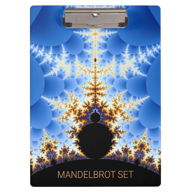 Großartiges Mandelbrot-Fraktal Klemmbrett (Vorderseite)
