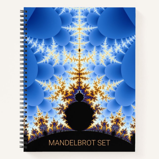 Großartiges Mandelbrot-Fraktal Notizbuch (Vorderseite)