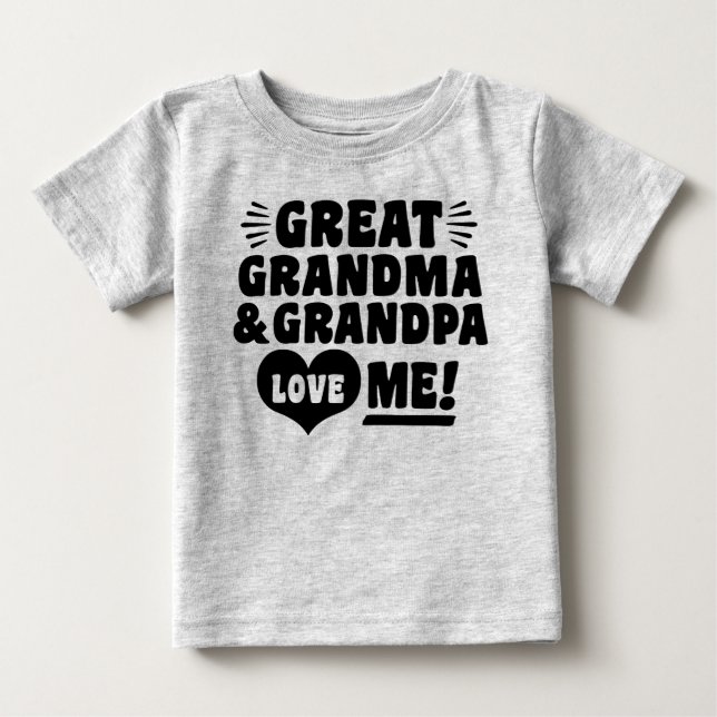 Großartiges Oma Liebe Baby T-shirt (Vorderseite)