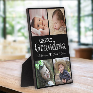 Großartiges Oma Wir Liebe Sie 4 Foto Collage Schwa Fotoplatte