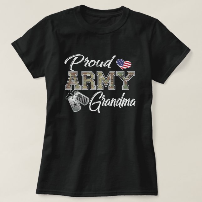 Großartiges Shirt der Proud-Armee - Militärstolz (Design vorne)