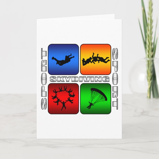 Großartiges Skydiving Karte (Vorderseite)