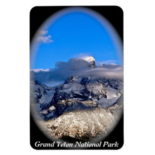 GROSSARTIGES TETONS EINGEHÜLLT IN STURM-WOLKEN MAGNET