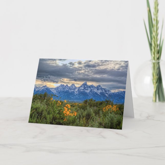 Großartiges Tetons Karte (Vorderseite)