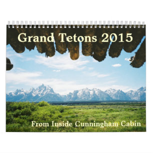 Großartiges Tetons von Kalender Yellowstone 2015