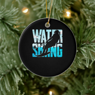 Großartiges Wasserski - Geschenk Wasserski Wasser Keramik Ornament