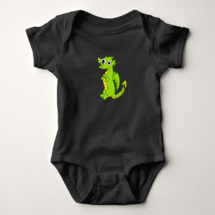 Großäugiger Cartoon-Drache Baby Top
