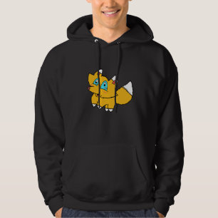 Großäugiger Cartoon-Fuchs Hoodie