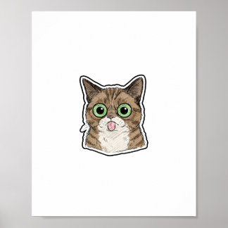 Großäugiges Kätzchen Poster