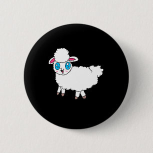 Großäugiges Schaf Button
