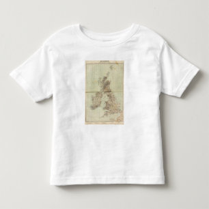 Großbritannien-Atlas-Karte Kleinkind T-shirt